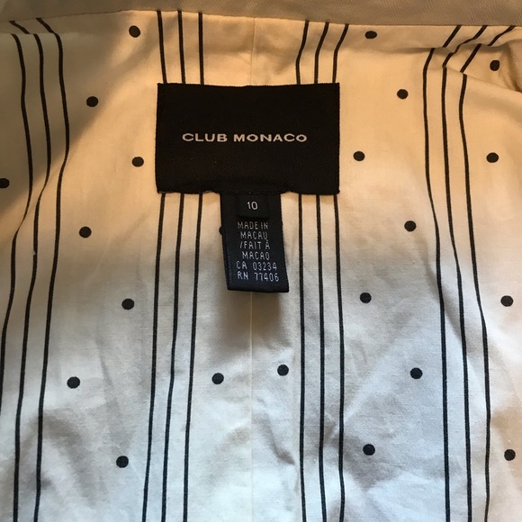 Club Monaco Casual Blazer Jacket - Beige - Picture 5 of 5